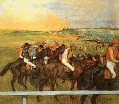 Edgar Degas Racehorses Sweden oil painting art